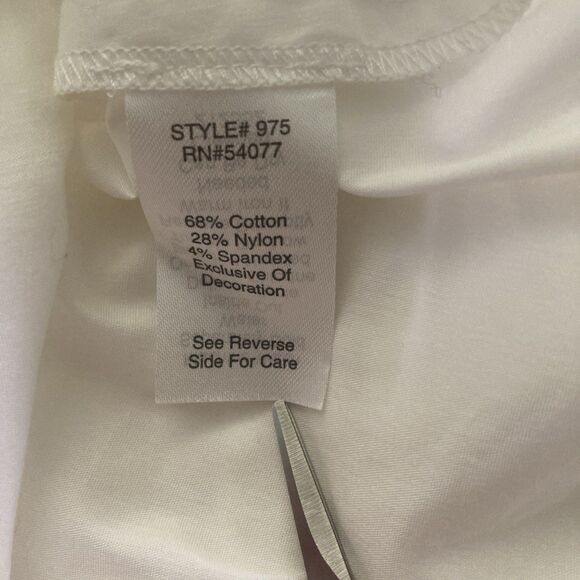 CaBI Asymmetrical Tunic Blouse Size XL Ivory Chic Button Up Long Sleeve Studded - Picture 6 of 13